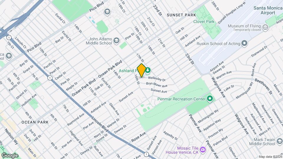 1616 Ashland Ave Map and Location Details