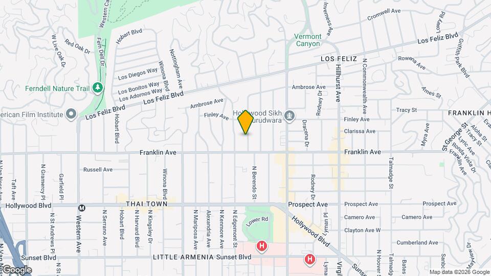 1935 N Catalina St Map and Location Details