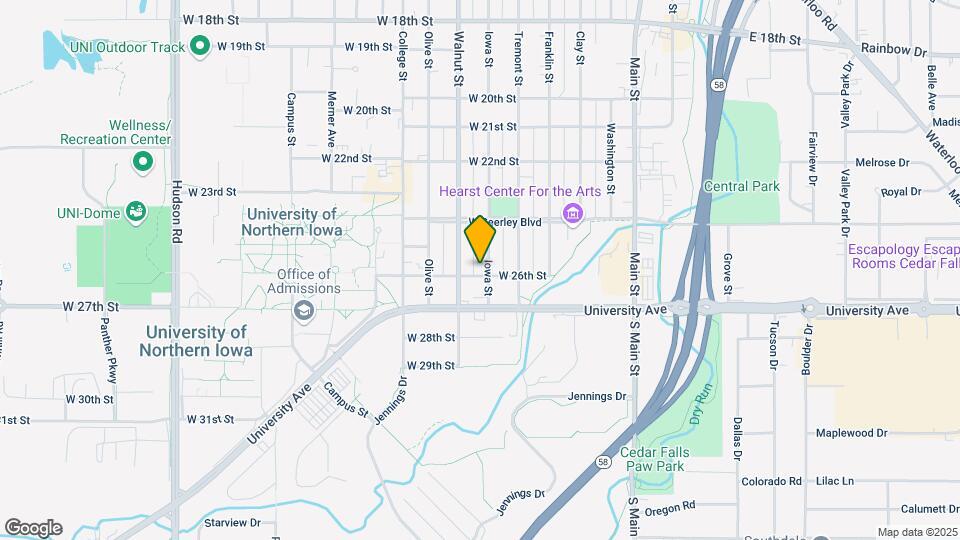 2521 Iowa St Map and Location Details