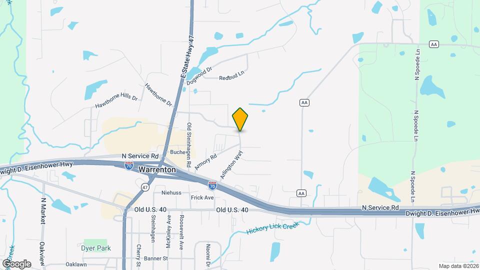 1060 Arlington Way Map and Location Details