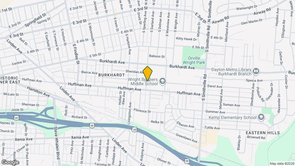 504 S Garland Ave Map and Location Details