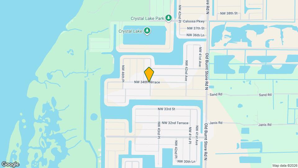 4402 NW 34th Terrace Map and Location Details