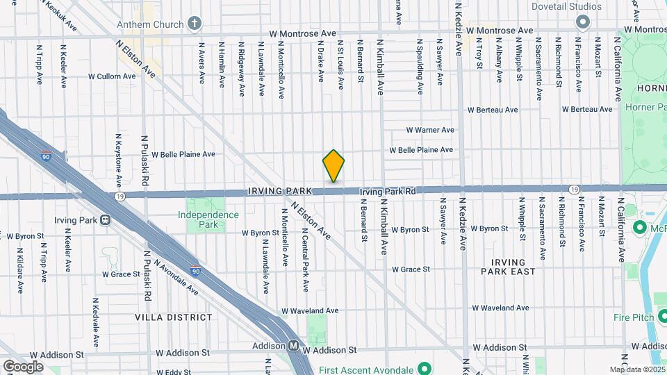 3510 W Irving Pk Rd Map and Location Details