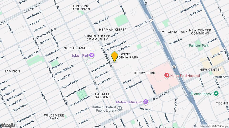 1727 Virginia Park St Mapa y Detalles de la Ubicación