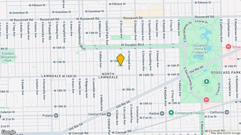 1526 S St Louis Ave Map and Location Details