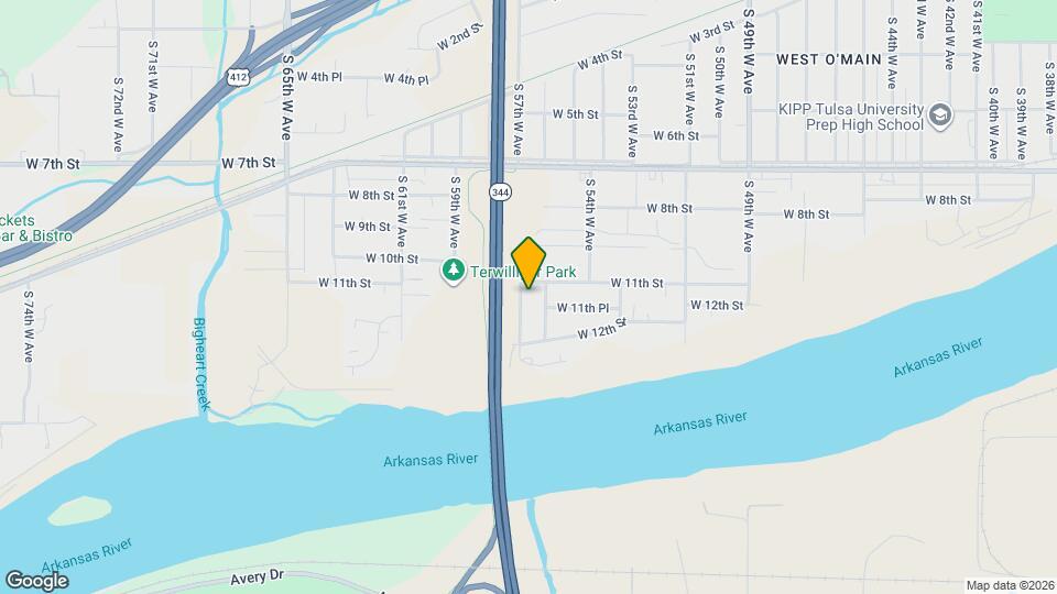 1111 S 57th W Ave Map and Location Details