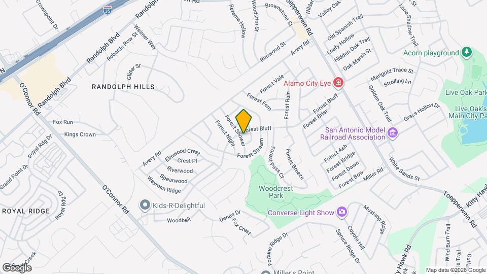 11016 Forest Shower Map and Location Details