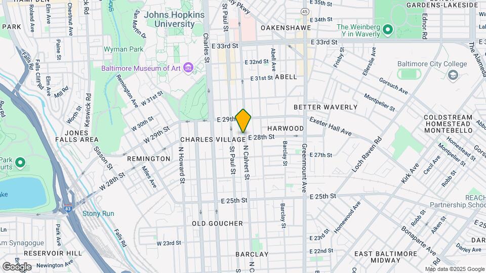 2800 N Calvert St Map and Location Details