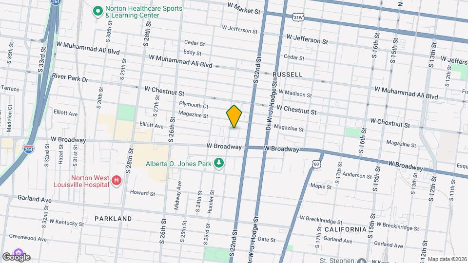 653 S 23rd St Map and Location Details