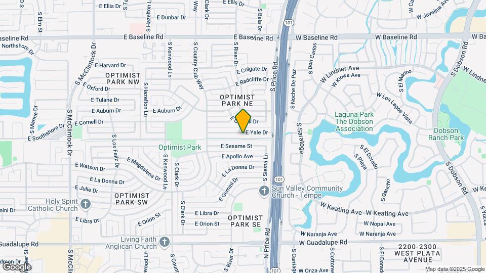 2107 E Yale Dr Map and Location Details