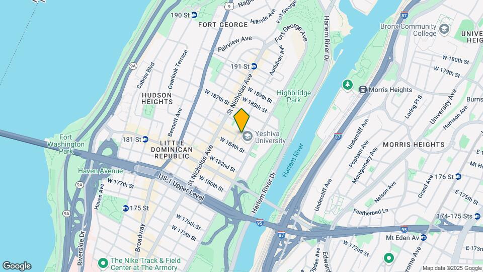 521 W 185th St Map and Location Details