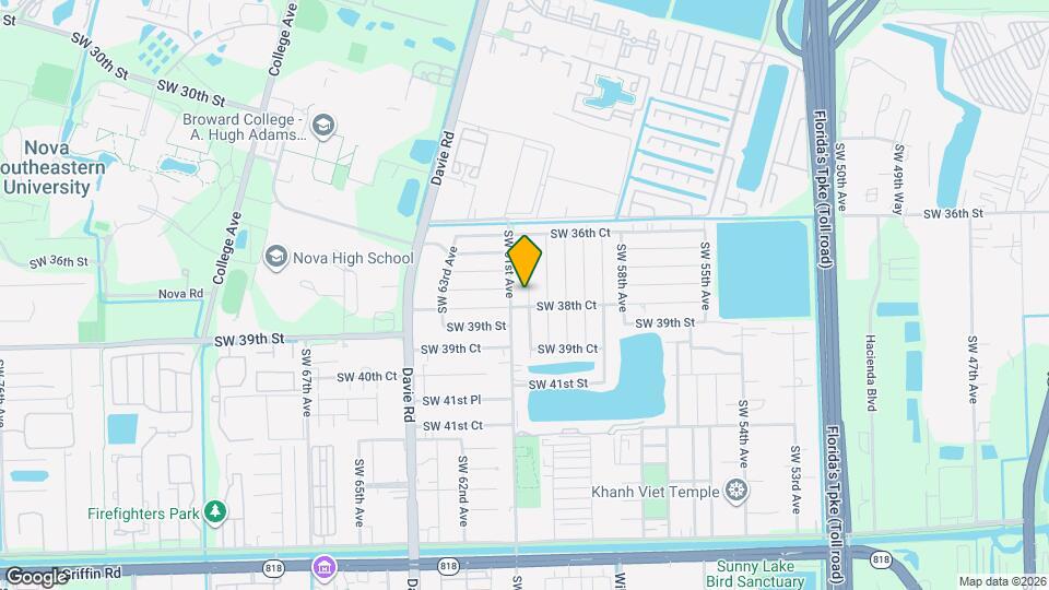 3811 SW 60th Terrace Map and Location Details