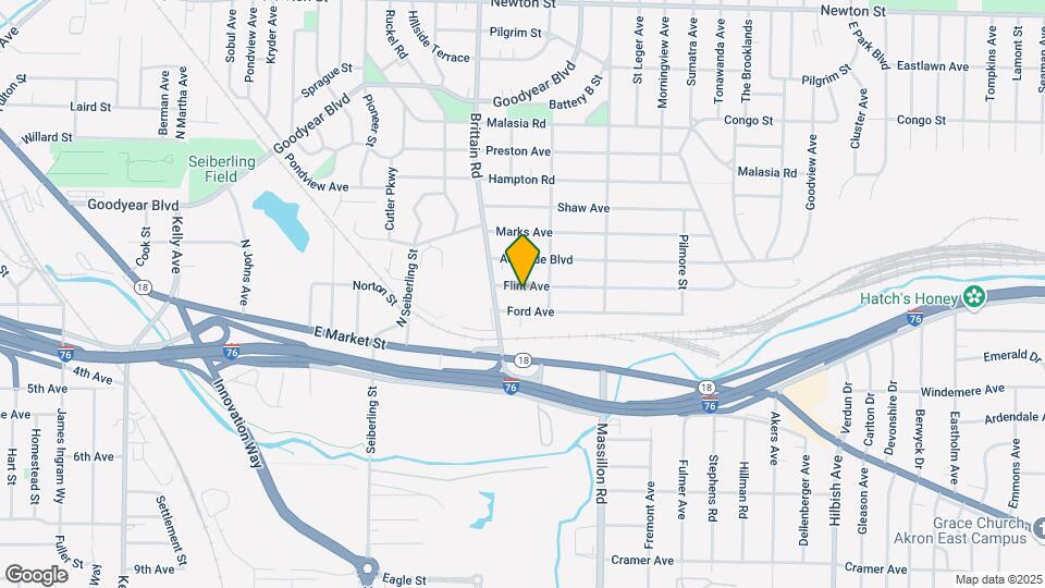 1738 Flint Ave Map and Location Details