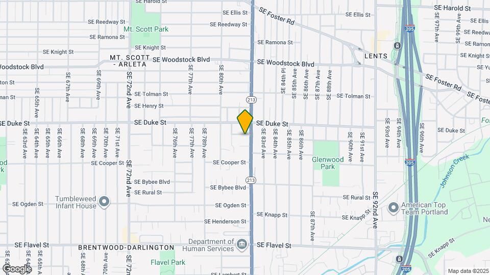 8148 SE Claybourne St Map and Location Details