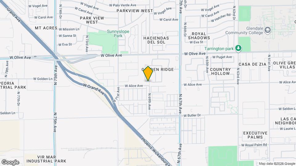 6903 W Lawrence Ln Map and Location Details