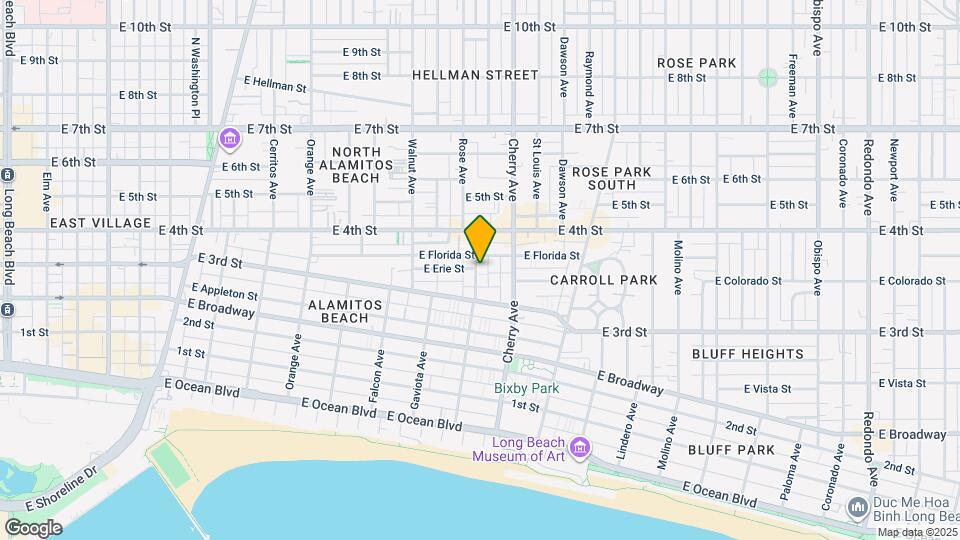 332 Hermosa Ave Map and Location Details
