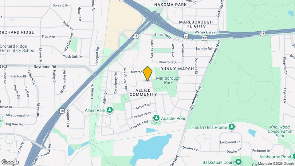 4505 Belmar Cir, Unit Cozy Upper 2 Bedroom Map and Location Details