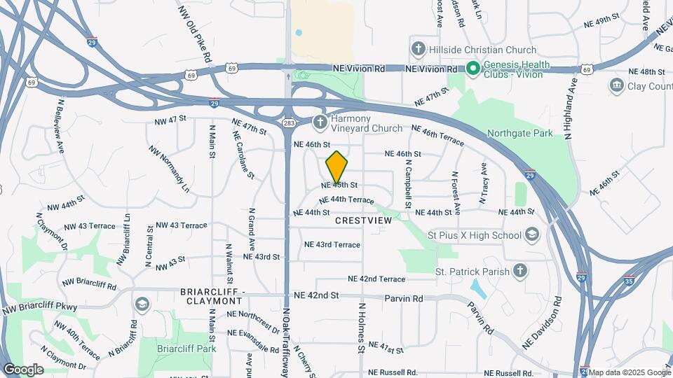 613 NE 45th St Map and Location Details