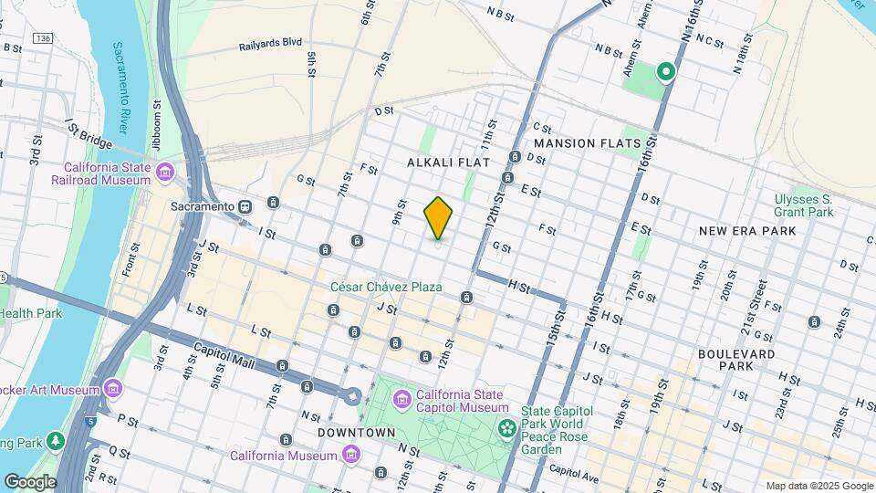 1121 H St Map and Location Details
