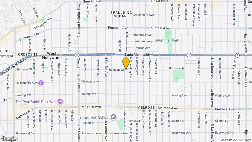 950 N Genesee Ave Map and Location Details