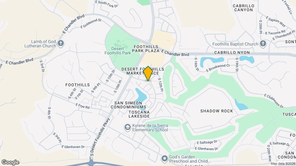 1144 E Hiddenview Dr Map and Location Details