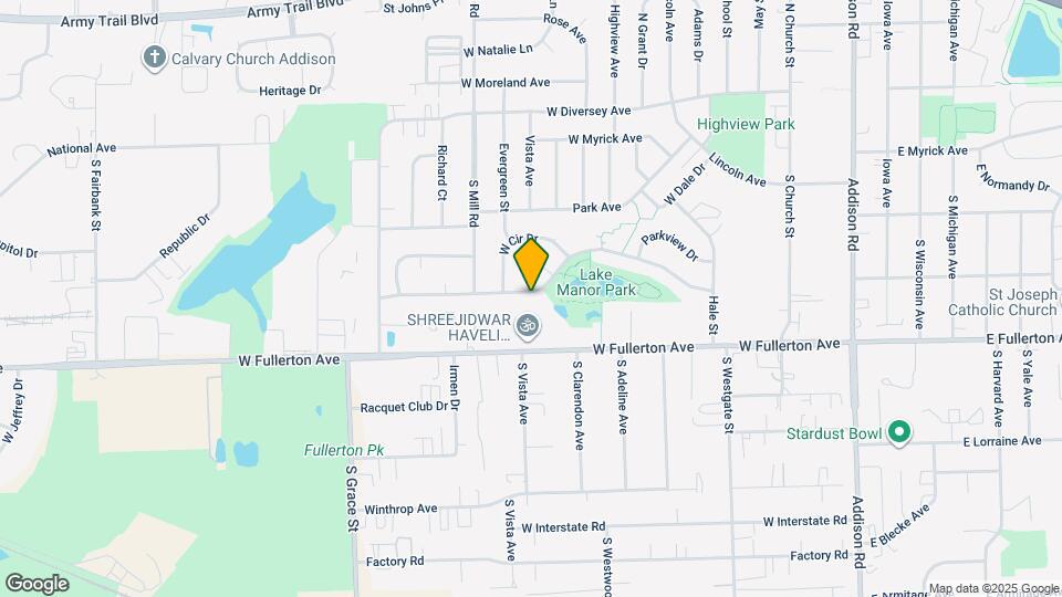 439 W Lake Park Dr Map and Location Details