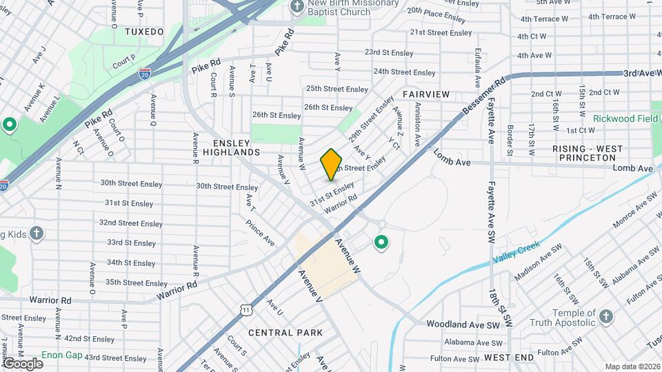 3012 Avenue X Mapa y Detalles de la Ubicación