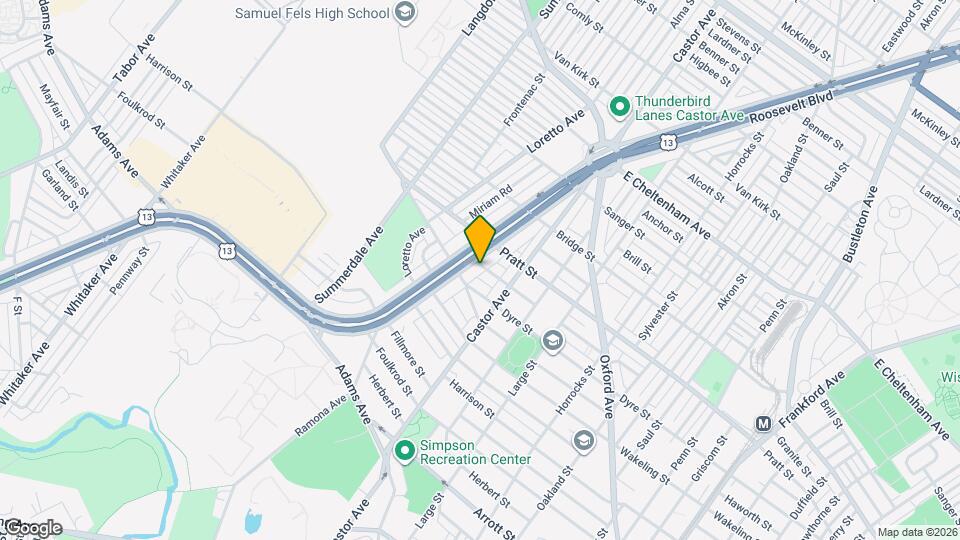 5115 E Roosevelt Blvd, Unit B Map and Location Details