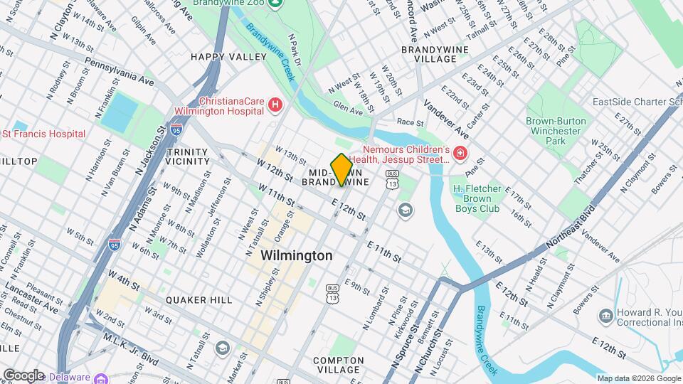 1217 N KING St Map and Location Details