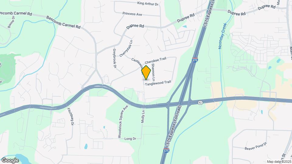 905 Tanglewood Trail Map and Location Details