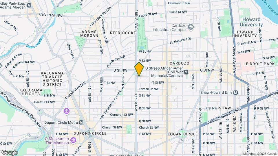 1915 16th St NW Mapa y Detalles de la Ubicación