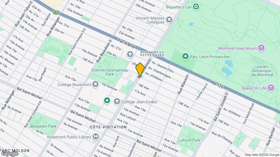 3860-3860A Rosemont Boul Map and Location Details