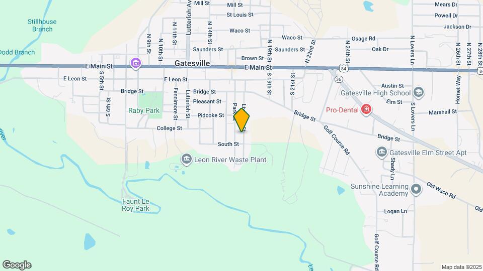 606 Live Oak St Map and Location Details