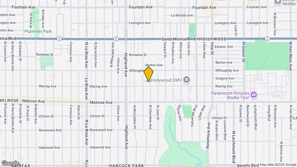 807 N Cherokee Ave Map and Location Details