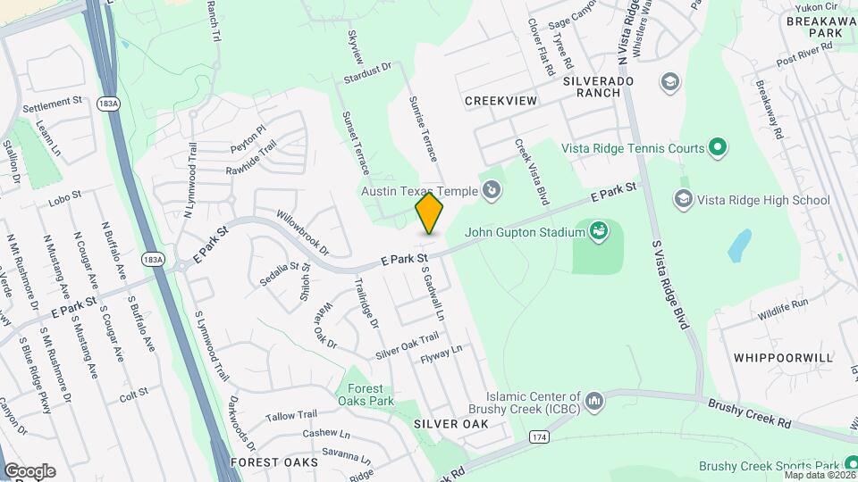 1607 Teal Trail Map and Location Details