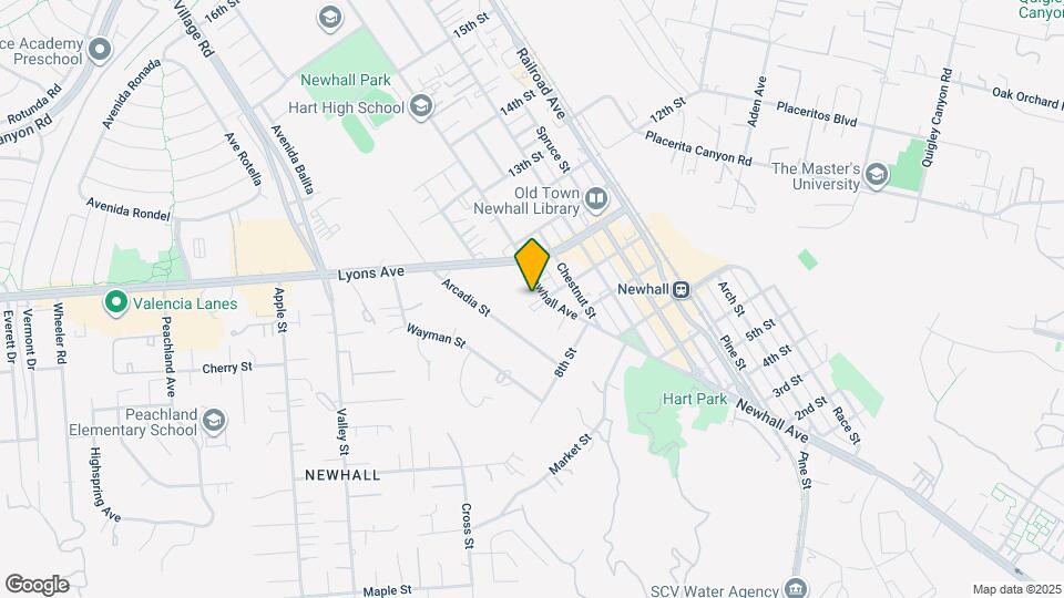24403 Newhall Ave Map and Location Details
