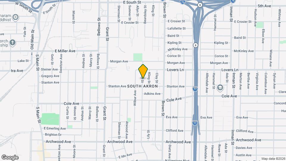 1055 Beardsley St Map and Location Details