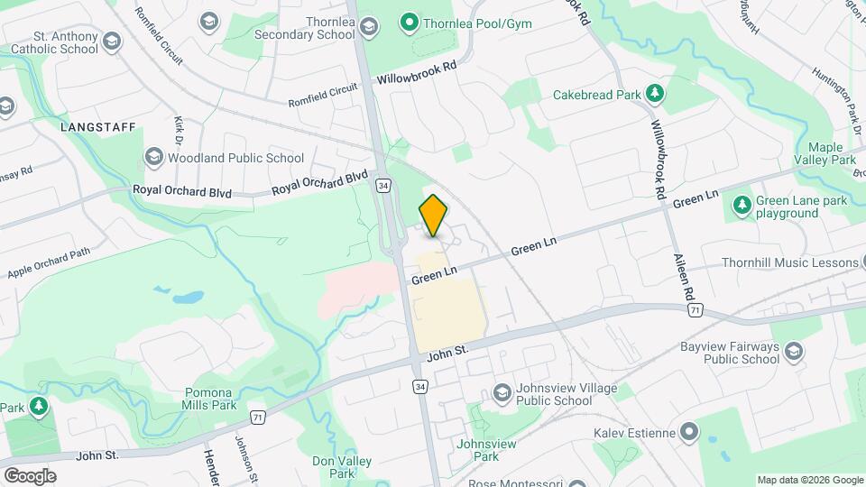 7805 Bayview Ave Map and Location Details