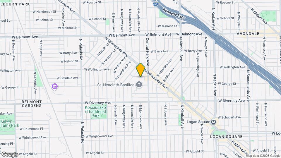 3627 W Oakdale Ave, Unit 2R Map and Location Details