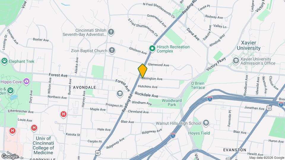 811 Lexington Ave, Unit 1 Map and Location Details