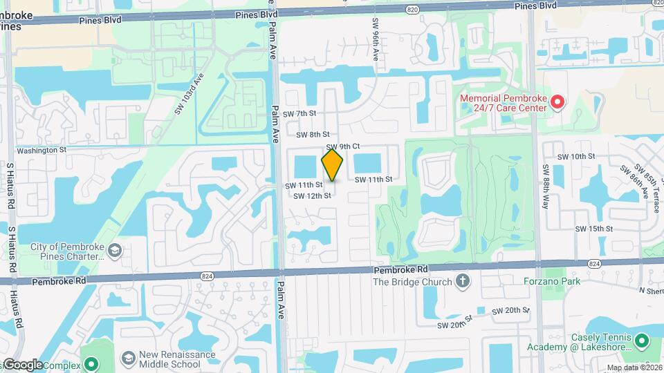 1110 SW 98th Terrace Mapa y Detalles de la Ubicación