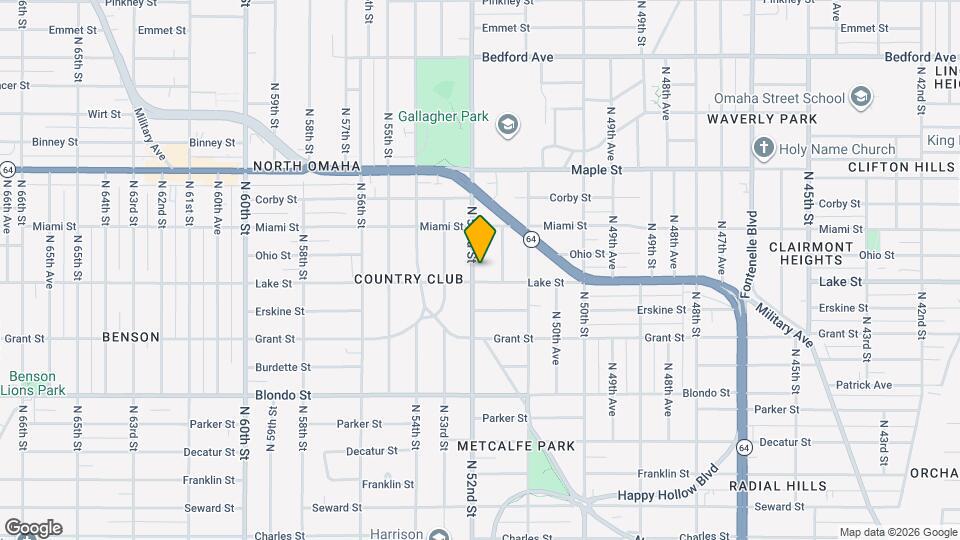 2509 N 52nd St Map and Location Details
