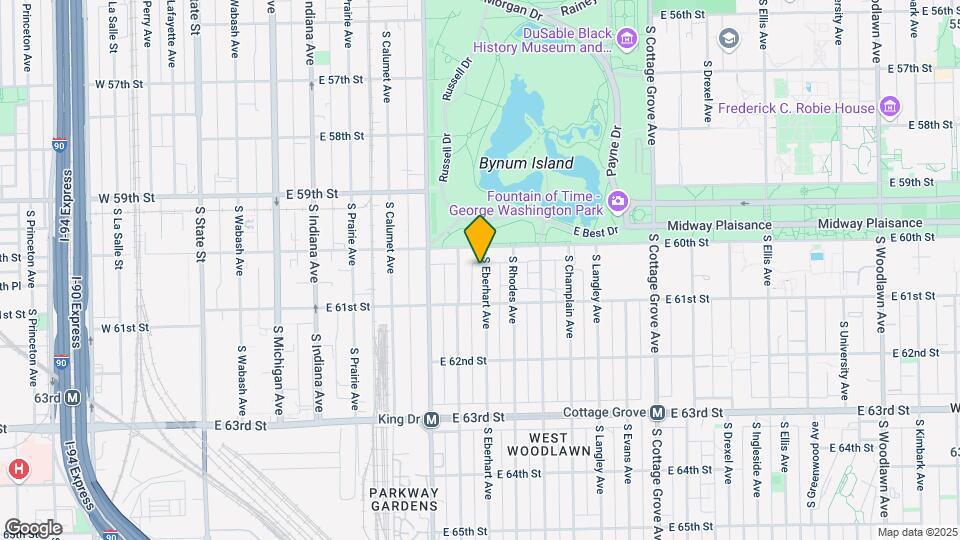 6022 S Eberhart Ave Map and Location Details