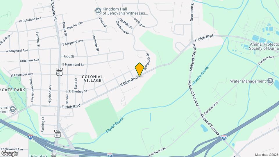 1008 E Club Blvd Mapa y Detalles de la Ubicación