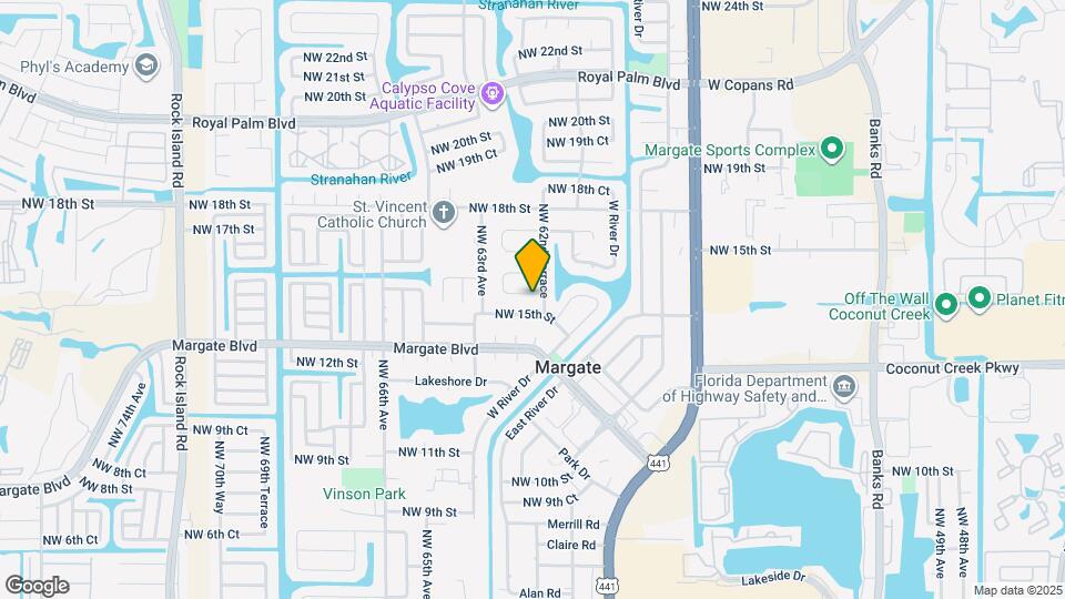 6212 NW 15th Ct Map and Location Details