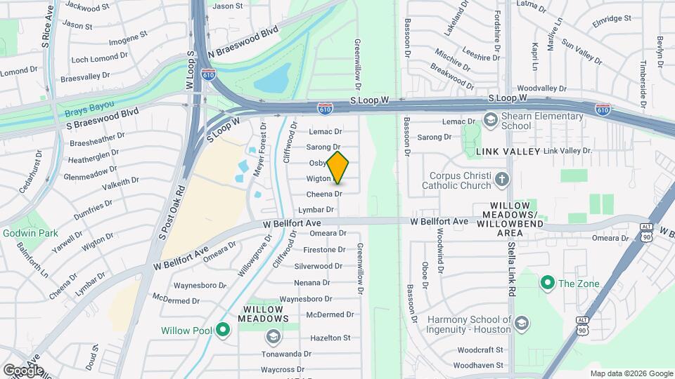 4402 Cheena Dr Map and Location Details