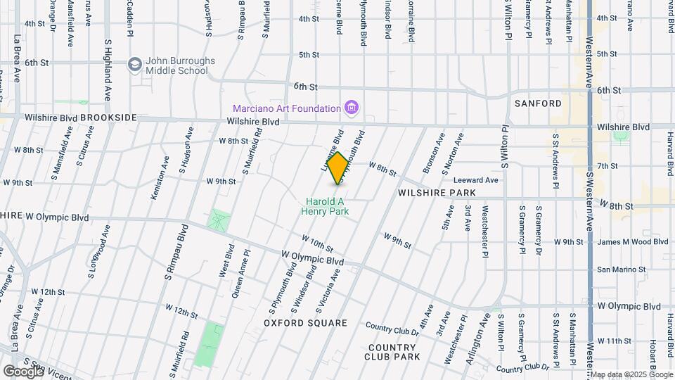 854 1/2 S Plymouth Blvd Map and Location Details