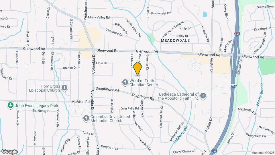 1921 Cindy Dr Mapa y Detalles de la Ubicación