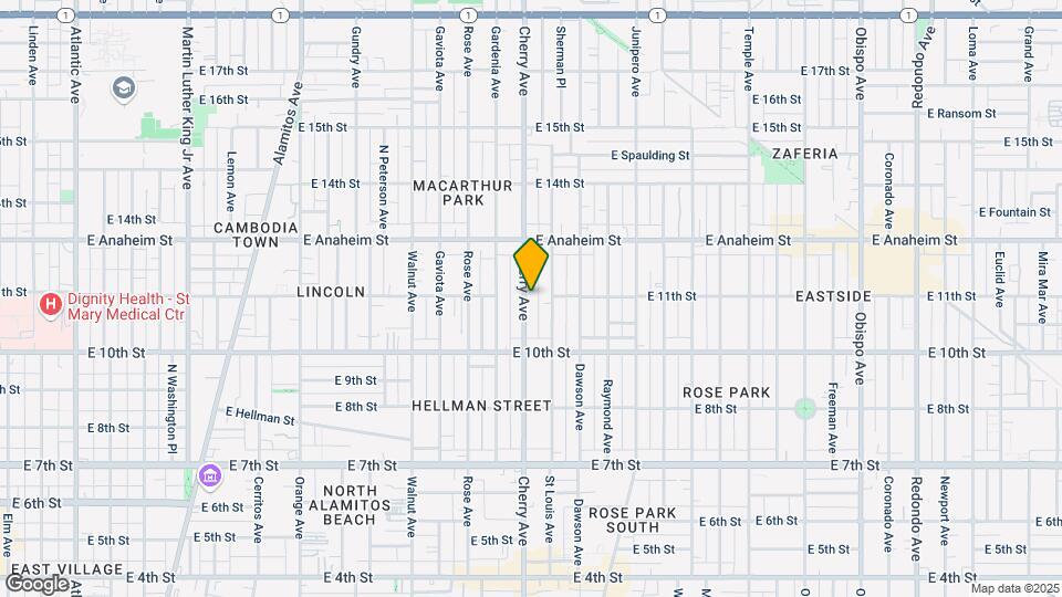 1094 Cherry Ave Map and Location Details