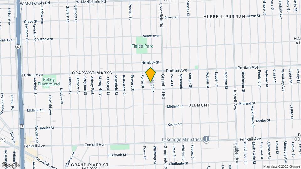 15833 Winthrop St Map and Location Details